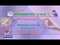 1st Inter Economics || Introduction To Economics || Intermediate Education || October 20, 2020