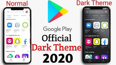 How to Set Playstore Official Dark Theme 2020