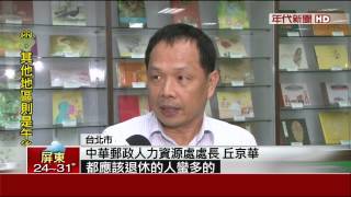 非公務員身分誘離! 郵局上千人申退