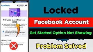 How to unlock fb Account 2024 Facebook account lock  Fake get started Start security steps