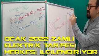 2022 Ocak Zamlı Elektrik Tarifesi Nasıl Hesaplanır? Herkesi Ilgilendiriyor