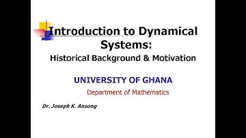 Introduction to Dynamical Systems - Lec1