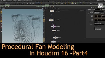 Procedural Fan Modeling In Houdini 16 Part4