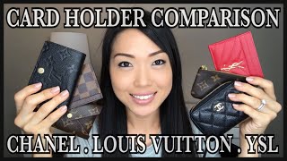 COMPARISON | CARD HOLDERS + SLGS | Chanel , Louis Vuitton , Saint Laurent | GINALVOE