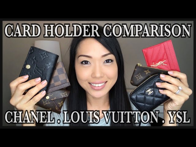 CHANEL VS LOUIS VUITTON CARD HOLDER, REVIEW, COMPARISON, WEAR & TEAR