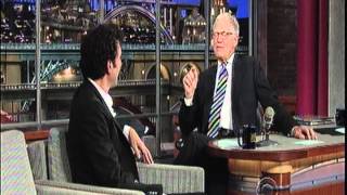 SACHA BARON COHEN (part1) on late show with david letterman part 1