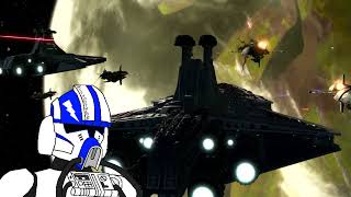 "Fortunate Son" but your LAAT is hot at the battle of Felucia