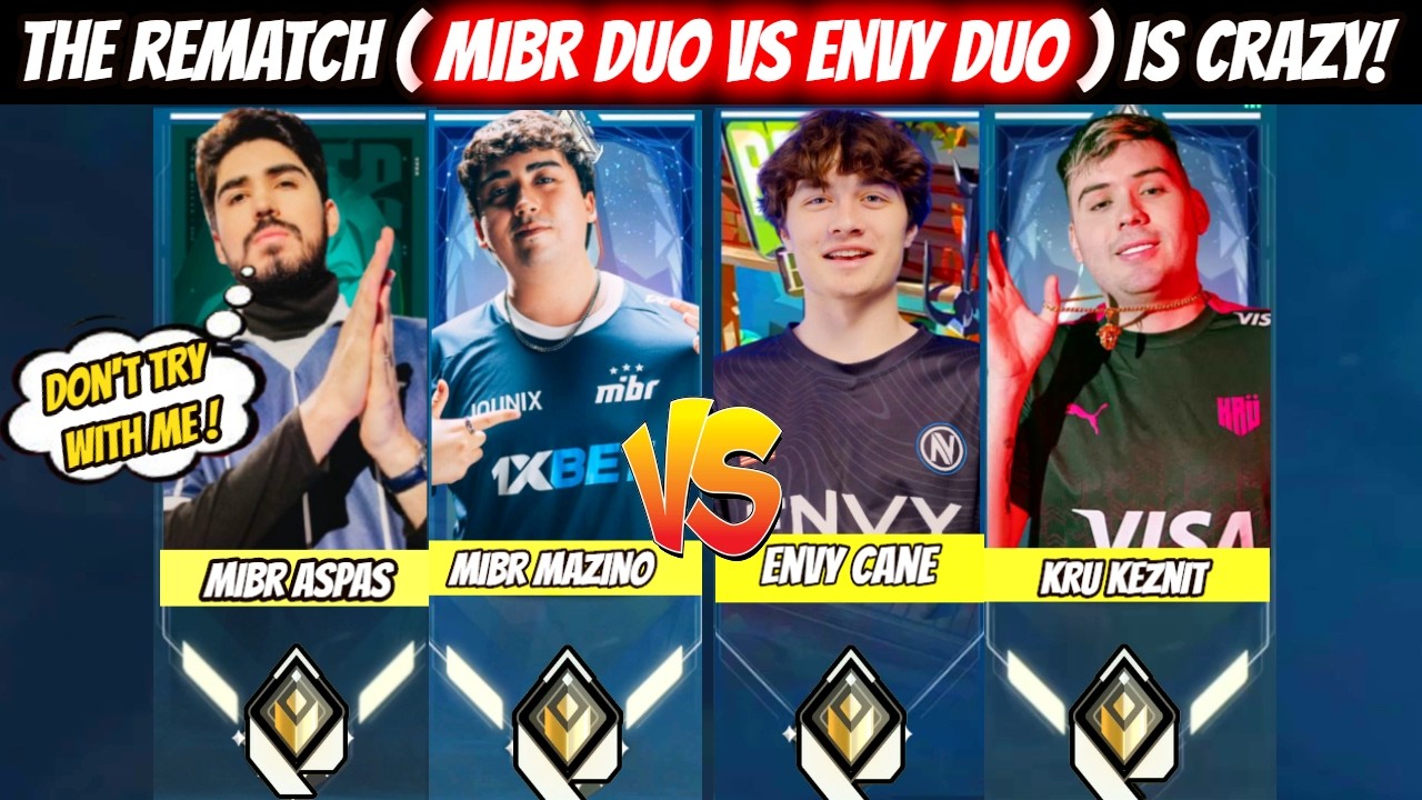 The Rematch is Here! MIBR Aspas & MIBR Mazino vs ENVY Keznit & ENVY Canezerra in NA Ranked