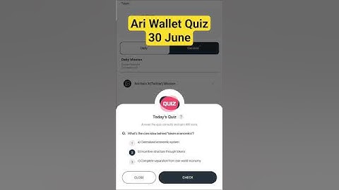 Ari Wallet Daily Quiz 30 June 2025| AriWallet Testnet Airdrop #ariwalletquiztoday #ariwalletairdrop