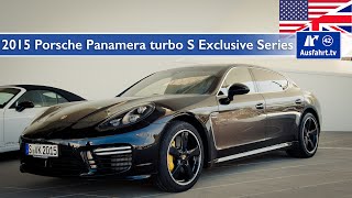 15 Porsche Panamera Turbo S Exclusive Series Test Test Drive And In Depth Car Review English Youtube