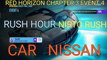 RED HORIZON | CHAPTER 3 EVENT 4 | RUSH HOUR | CAR   NISSAN | NIRTO RUSH #gaming #gamingvideos
