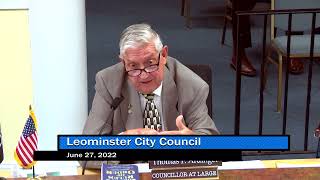 Leominster City Council 6-27-22