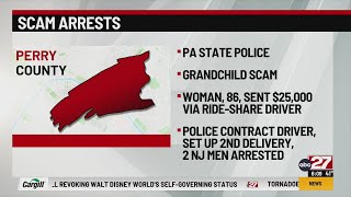 Perry County woman loses $25k in 'grandparent scam,' two arrested