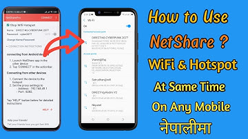 How To Use Netshare ? Use WiFi And Hotspot At Same Time In Any Android ?
