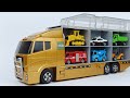【最新2025】トミカはたらくくるまコンボイ収納術!パトカー・消防車・救急車が大集合☆ Unboxing Tomica work vehicles & loading to carrier truck