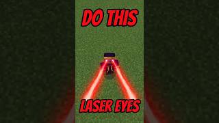Minecraft Laser Vision with no mods