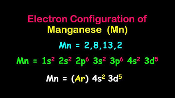Manganese (Mn) Electron Configuration