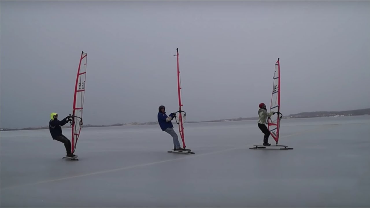 Windsurfing on Ice The Sayre Experience YouTube
