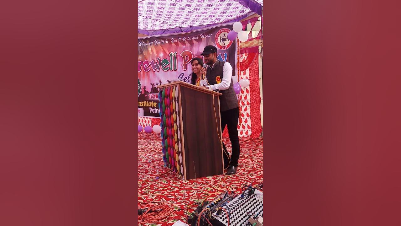 Anchoring jokes on farewell...... Adarsh srivastav YouTube