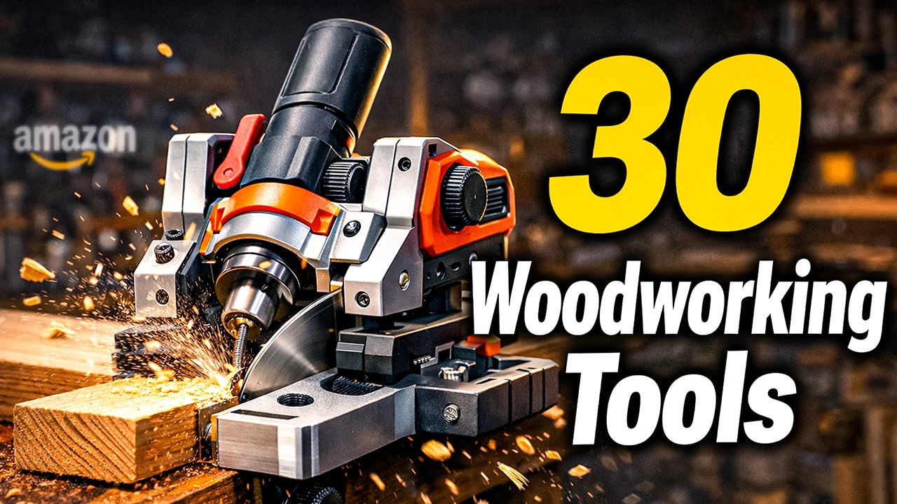 30 Must Have Woodworking Tools for Beginners on Amazon - YouTube