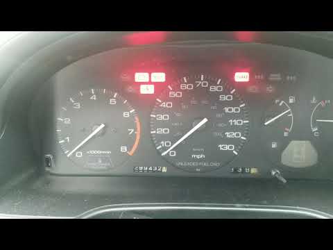 92 honda accord check engine light codes - YouTube