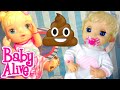 BABY ALIVE PISOU NO COCÔ! HORA DO BANHO! Peter Toys