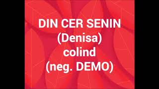 Video thumbnail of "Din cer senin - Denisa (colind) - negativ DEMO"