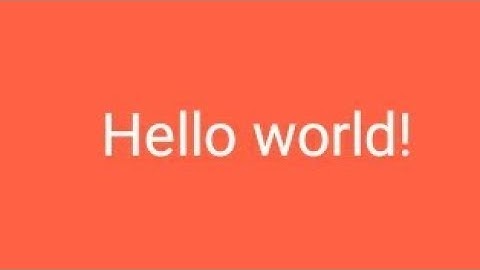 Hello World | AIDE | Hello World App