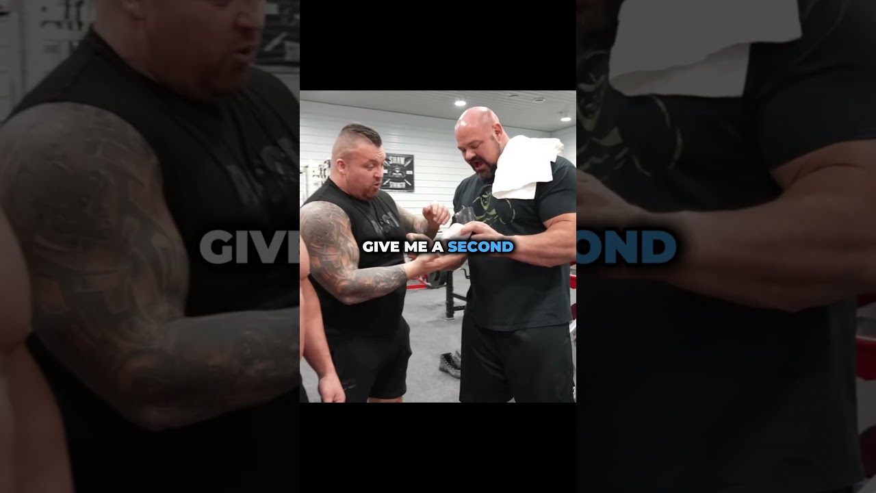 The Strongest Man Eddie Hall Pranks Nick Best With Wax Tape!