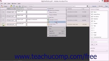 Managing Content in Files View - Adobe Acrobat XI Training Tutorial Course
