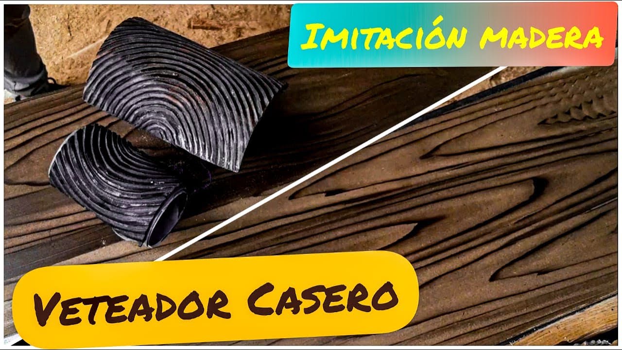 Cómo hacer VETEADOR CASERO  Imitación de Madera 