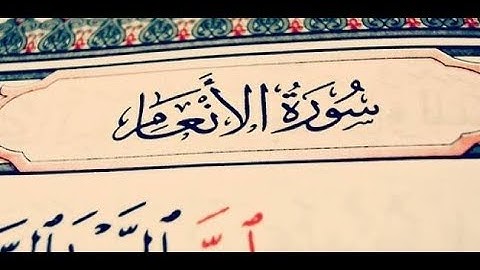 تلاوة خاشعة بصوت  أحمد نعينع سورة الأنعام
