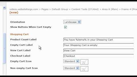 Set Up Ecommerce Mini Cart Panel - Websiteforge Ecommerce Website