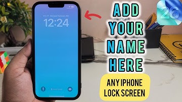 iOS 26 | How To Add Your Name on iPhone Lock Screen