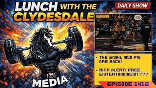 Lunch with the Clydesdale & Cowboy - Wednesday Show! - The Value of Pocket Jerkey!
Presenting Sponsor Thirdzy!
https://thirdzy.com/JAZZY
Promotion Code for 15% off: JAZZY
Support Carolyne with the purchase of your CrossFit Games Tickets, Use Code cfgprevost10 at checkout
Everyday we take a break from the busy work day to catch our breath, hang out with friends and talk about the world of Sports, Entertainment and specifically CrossFit. Today we talk about the snail and the Pigs return to the CrossFit Games, Punxatawny High does have a mascot, Pocket Jerky is a thing, and a Riff Alert!
๐๏ธ New to streaming or looking to level up? Check out StreamYard and get $10 discount! ๐ https://streamyard.com/pal/d/6445325389398016 Lunch with the Clydesdale & Cowboy - Wednesday Show! - The Value of Pocket Jerkey!