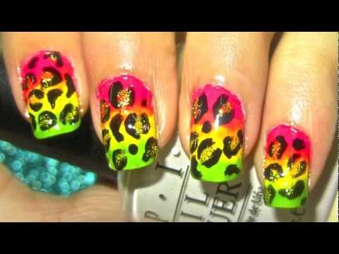 Rainbow leopard nailart tutorial-inspired by Klaire de lys.... :-)