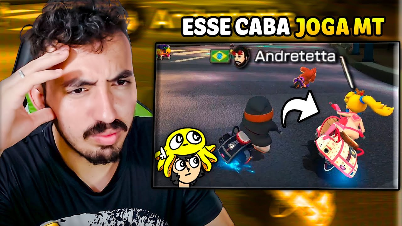 achei meu maior HATER no mario kart 8 - SAIKO  | Leozin React
