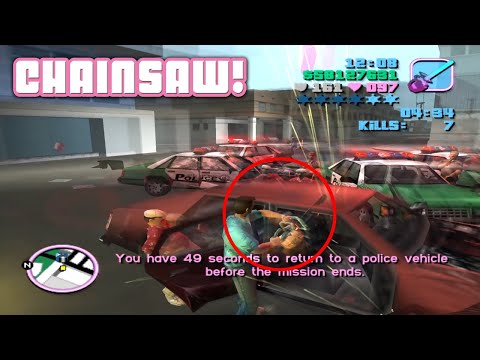 Start With A Chainsaw FAIL Vigilante Levels 1 9 GTA Vice City 