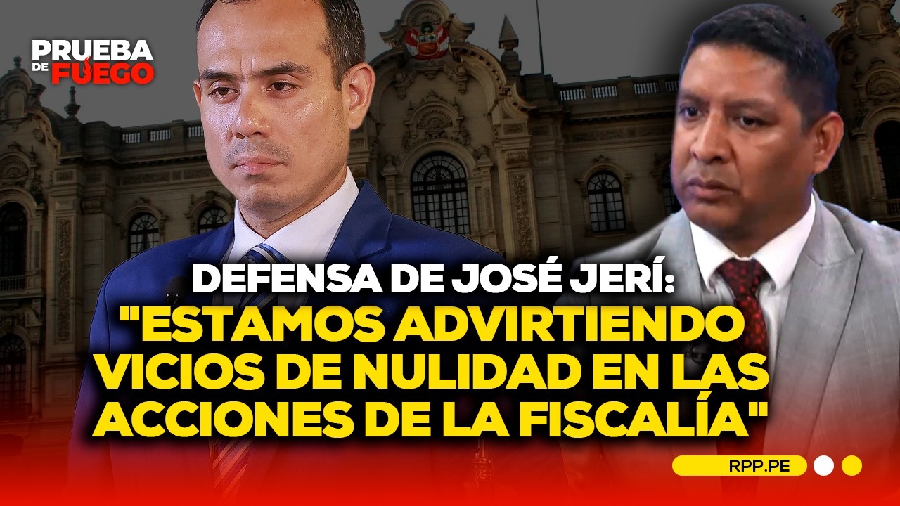 Defensa de José Jerí indica que existe vicios de nulidad en diligencias de Fiscalía #PDFRPP