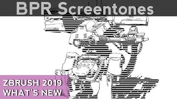 019 ZBrush BPR Filter Screentones