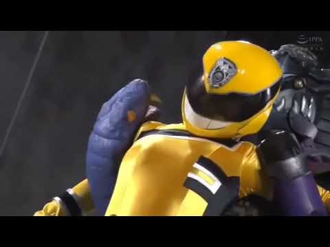 Ryona Yellow Sentai Heroine Vs 2 Strong Enemies Tokusatsu Heroine Part 1 
