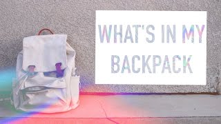 WHATS IN MY BACKPACK 2015
