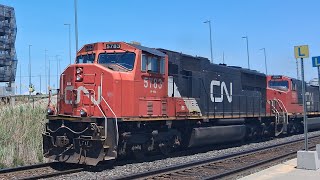 CN SD75I Passing by Bramalea #canadianrailway 
