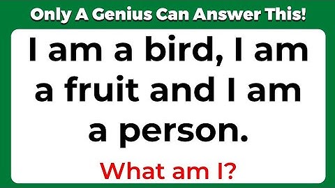 ONLY A GENIUS CAN ANSWER THESE 10 TRICKY RIDDLES | Riddles Quiz - Part 3