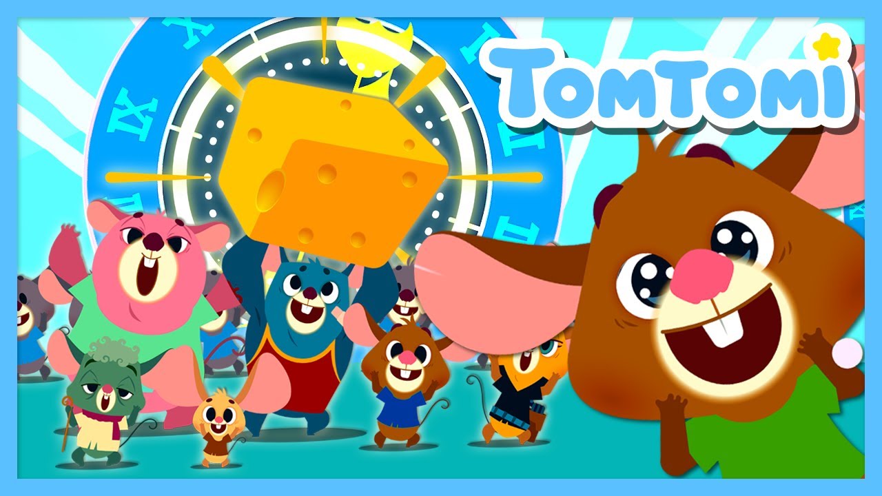 Hickory Dickory Dock🐁| Süße, kleine Mäuse! | Kinderlieder | #TOMTOMI