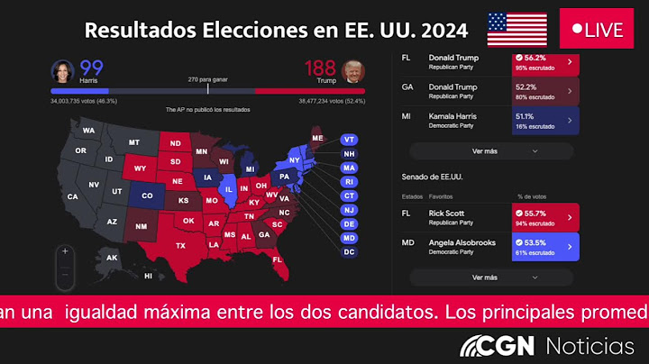 EN VIVO - Resultados de las elecciones presidenciales en EE.UU. 2024