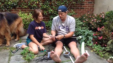 DIY bow tag style foam arrows and bow