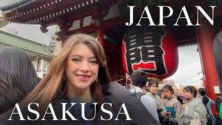 Exploring Asakusa Alone: A Foodie's First Tasting Journey in Tokyo!