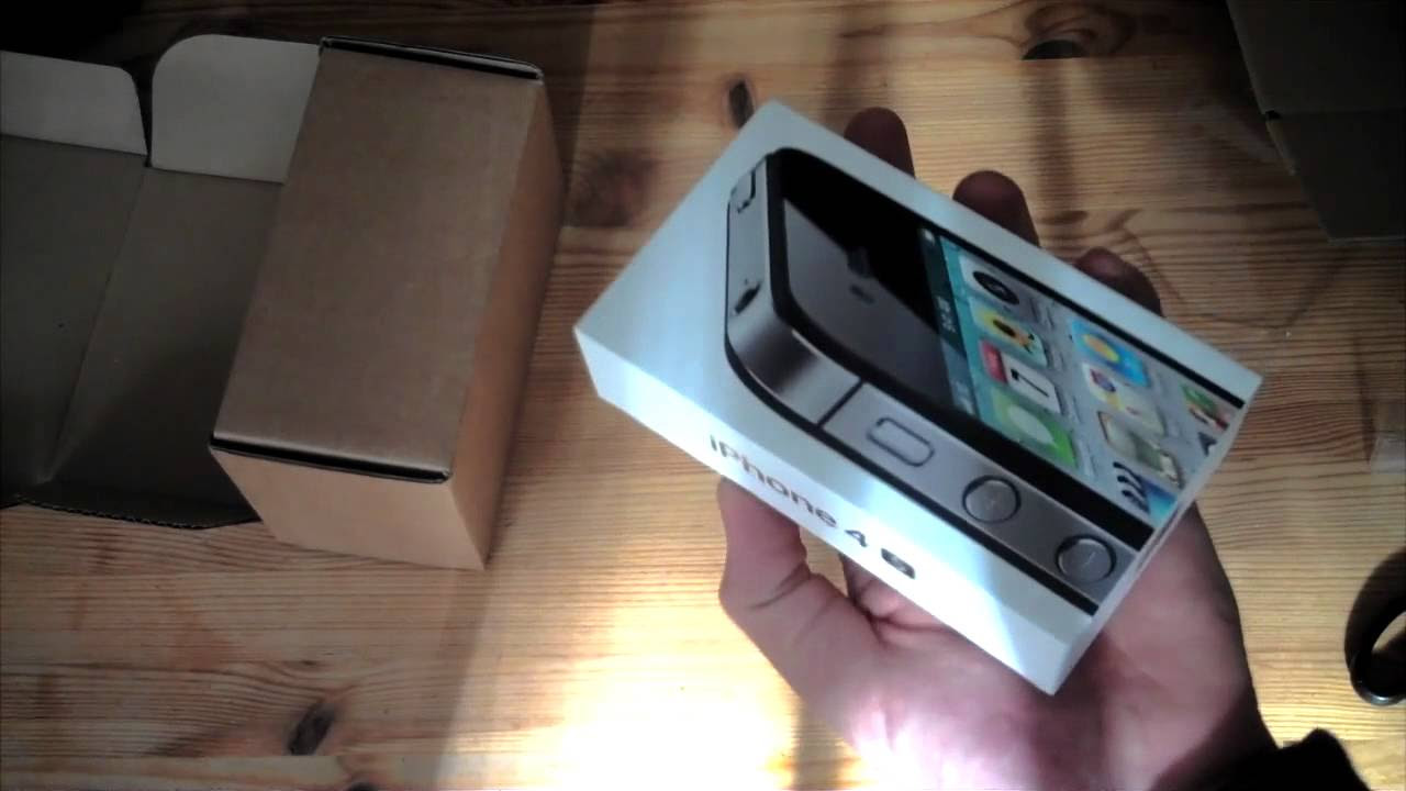 New Update iPhone 4S 64GB schwarz Unboxing deutsch - felixba94