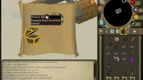 Robin Hood Hat from Clue Scroll